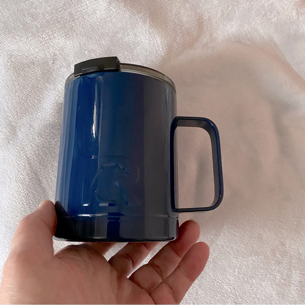 RTIC navy blue glossy stainless steel coffee mug